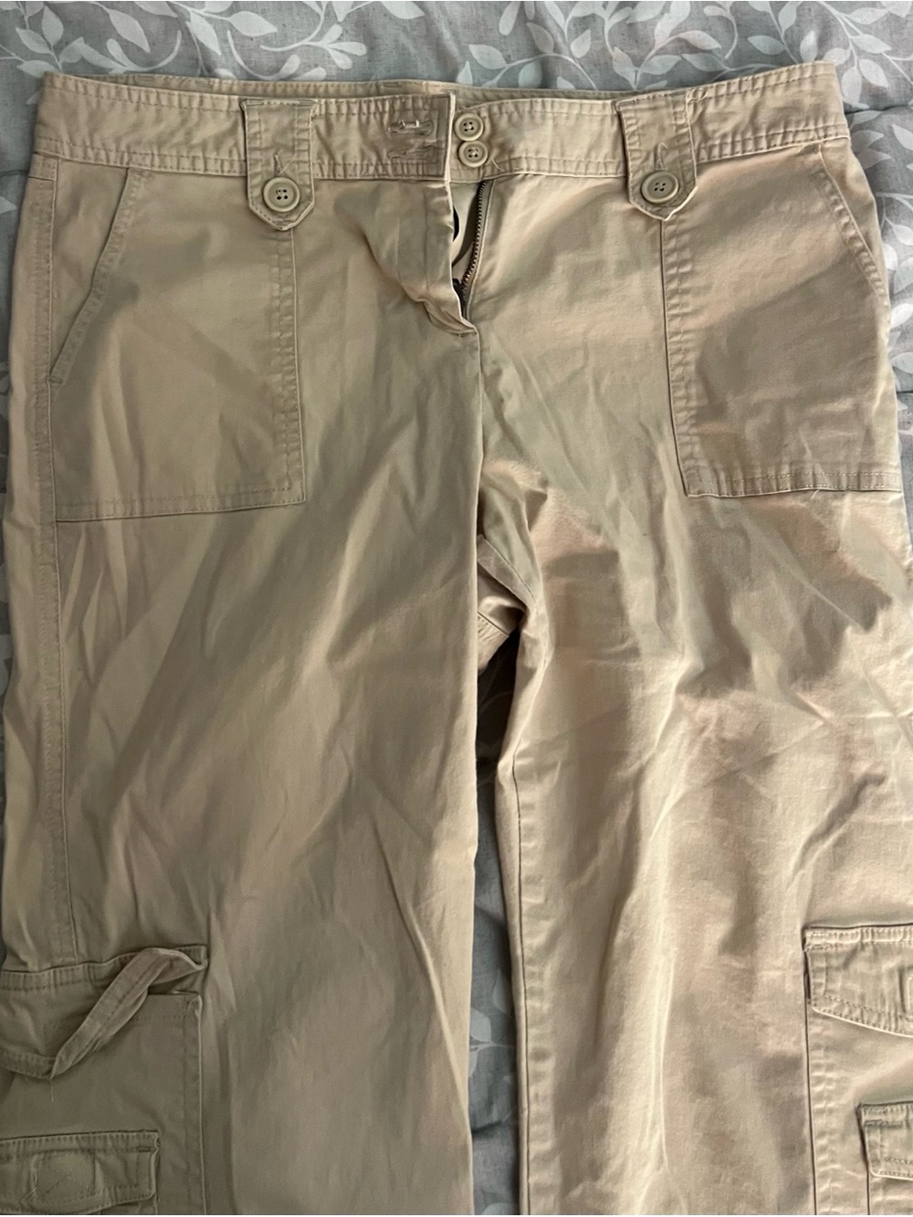 Style & Co. Tan Cargo Pants with Utility Pockets - Picture 2 of 6